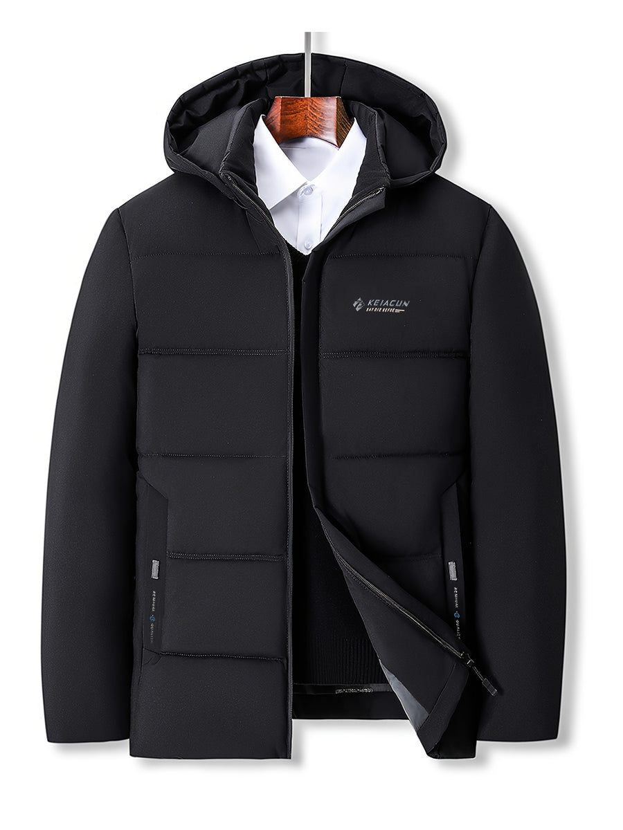 Manteau matelassé, à capuche, fermeture éclair