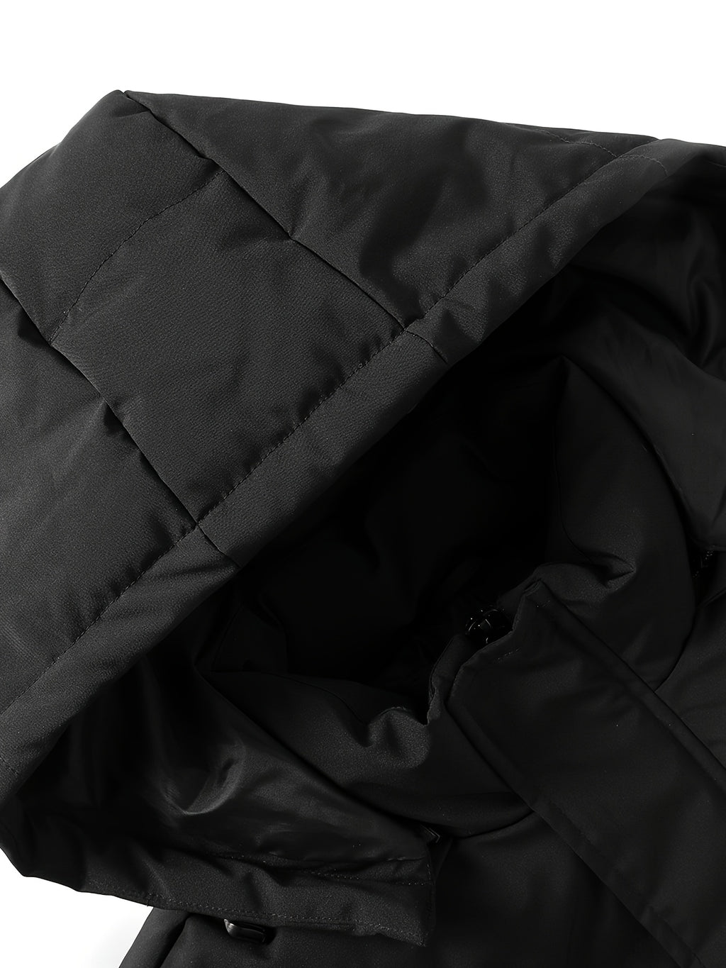 Manteau matelassé pour homme, grandes tailles, à capuche