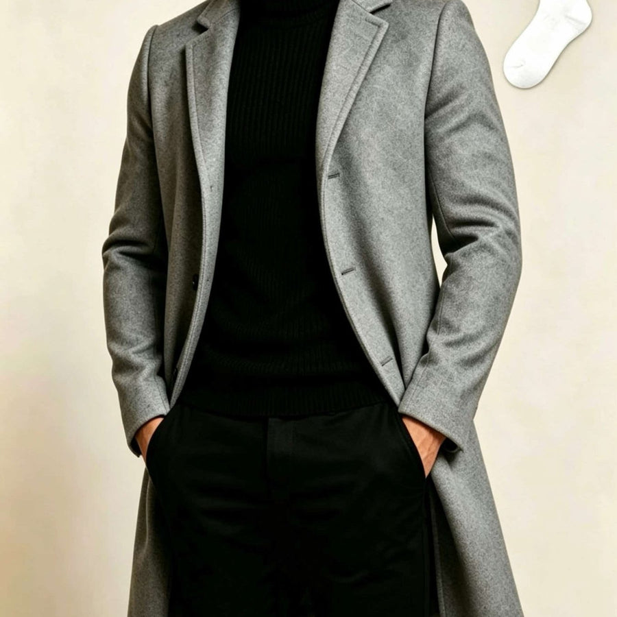 Trench, à revers, modele 11, coloris gris clair