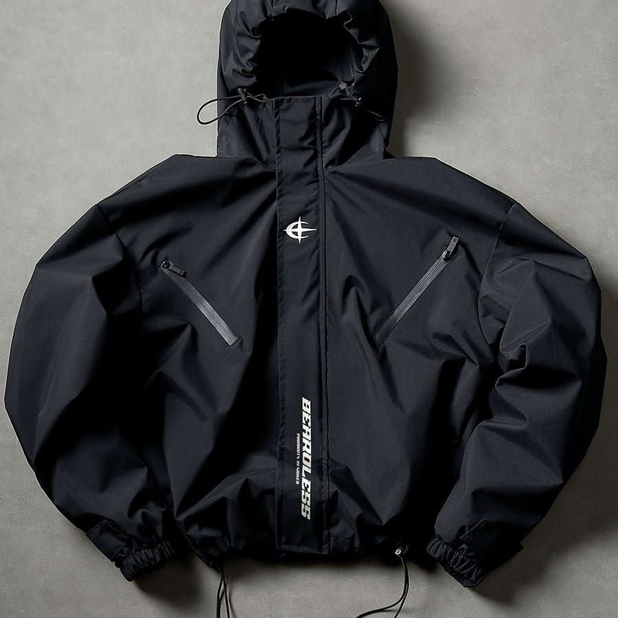 Veste pour homme, à capuche, vert olive court, vue 2