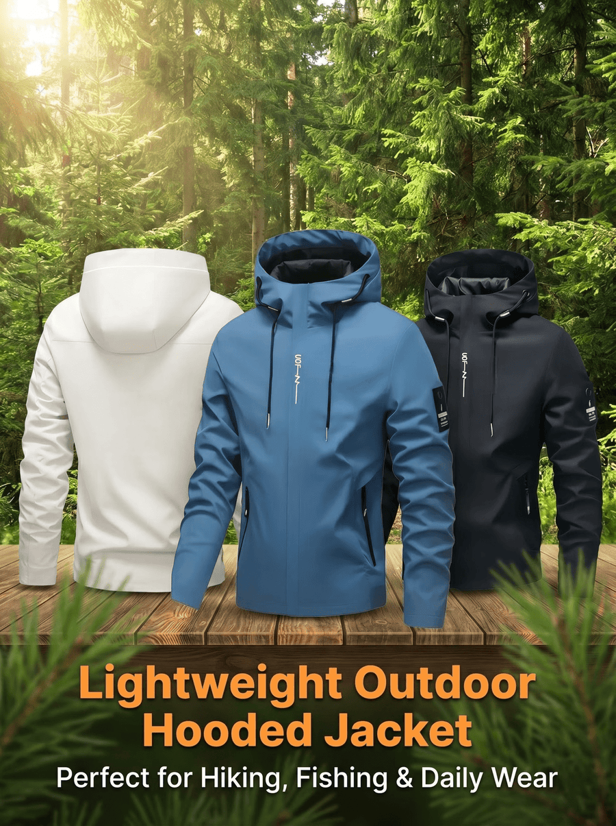 Veste, à capuche, paon bleu