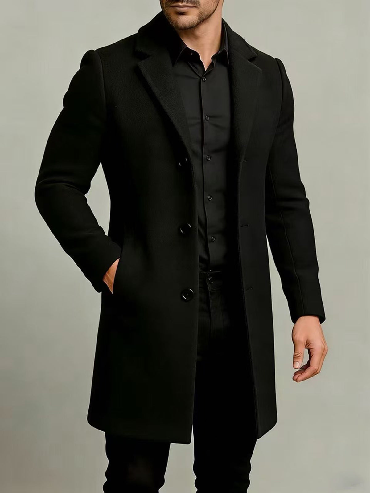 Trench pour homme, à revers