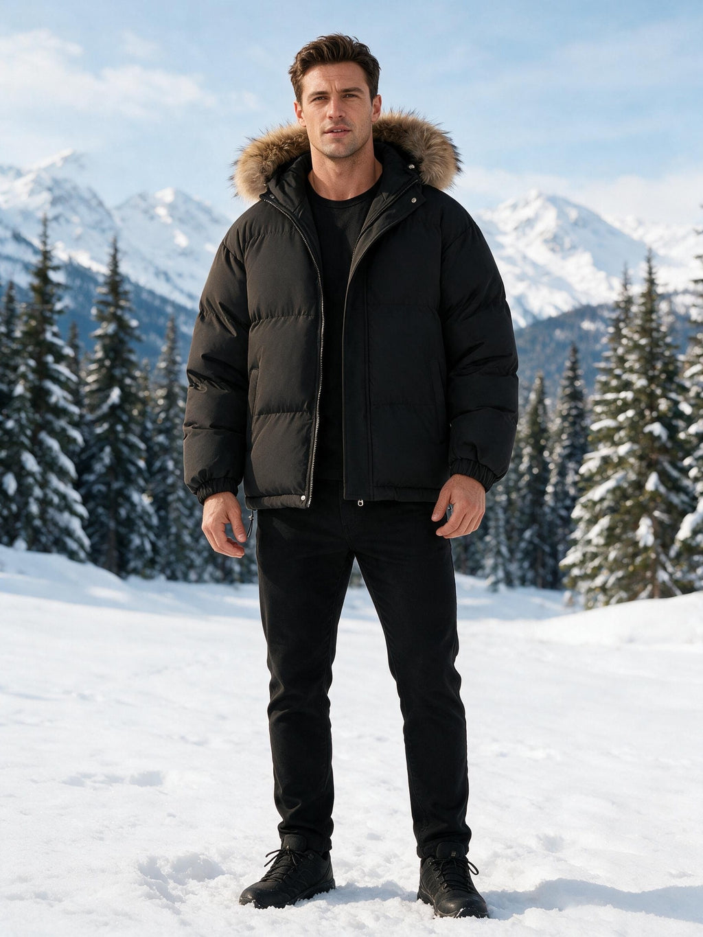 Veste pour homme, à capuche, violet