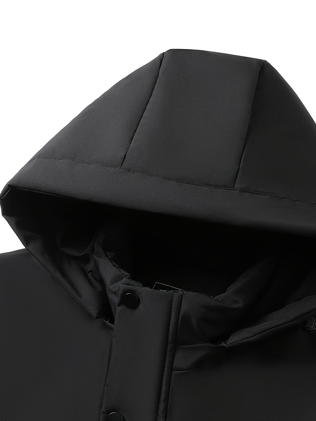 Veste en fausse fourrure long pour homme, coupe-vent, à capuche