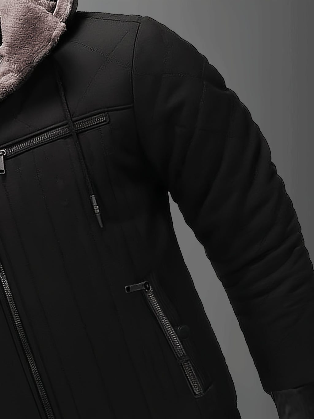 Veste pour homme, polaire, à capuche