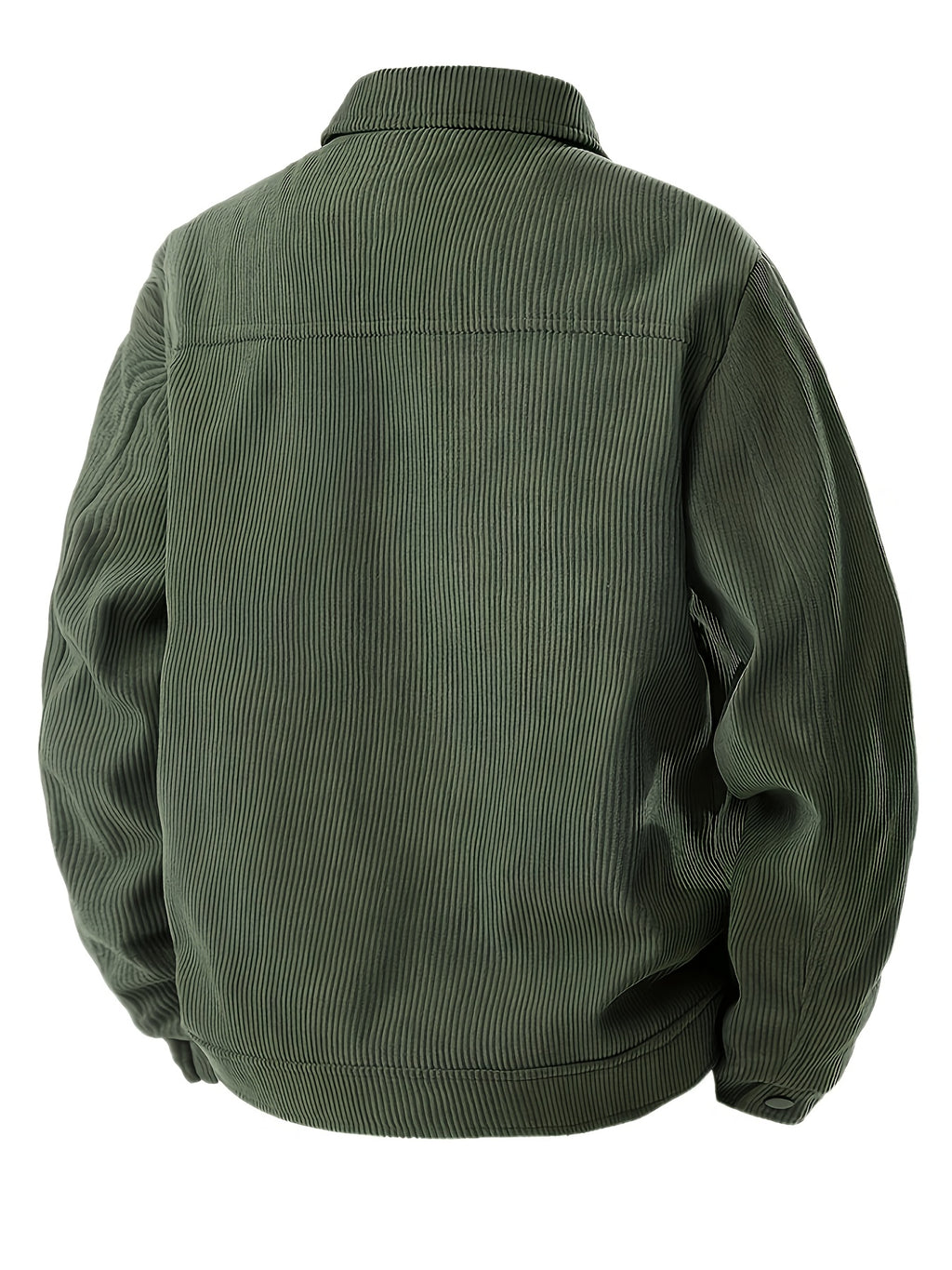 Veste, velours côtelé, à revers, noir, photo 8