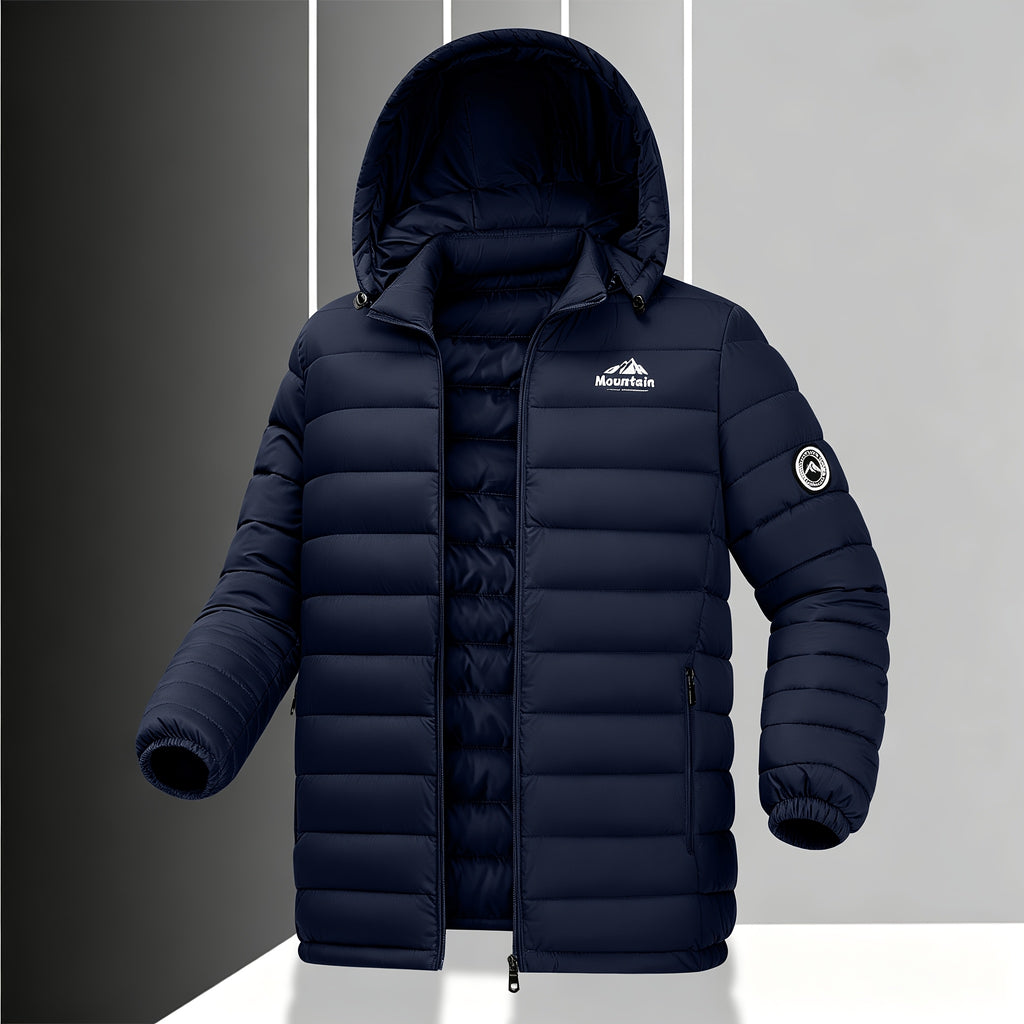 Veste matelassée pour homme, imperméable, à capuche