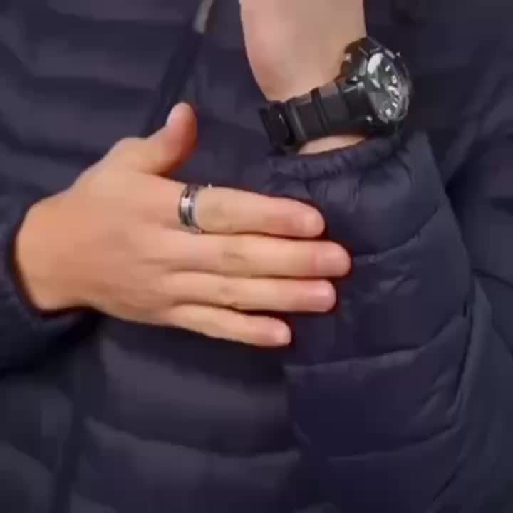 Veste matelassée pour homme, à capuche, bleu marine