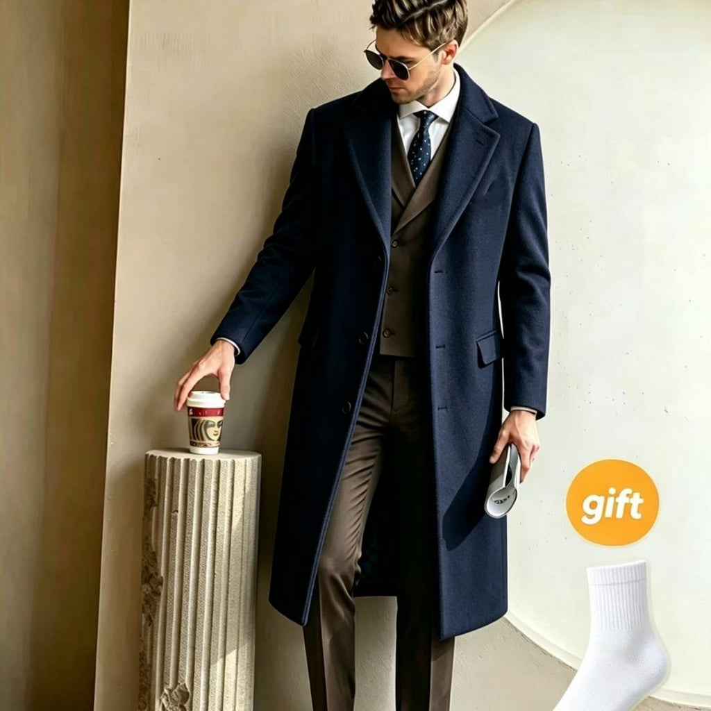 Trench, à revers, bouton, coloris bleu marine, détail