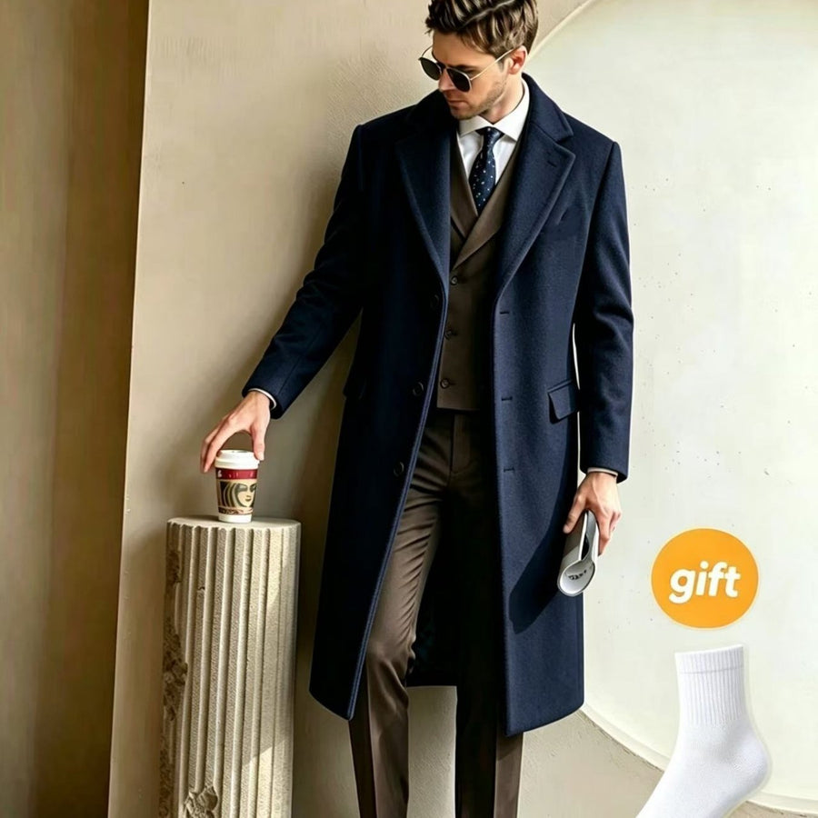 Trench, à revers, bouton, coloris bleu marine, détail