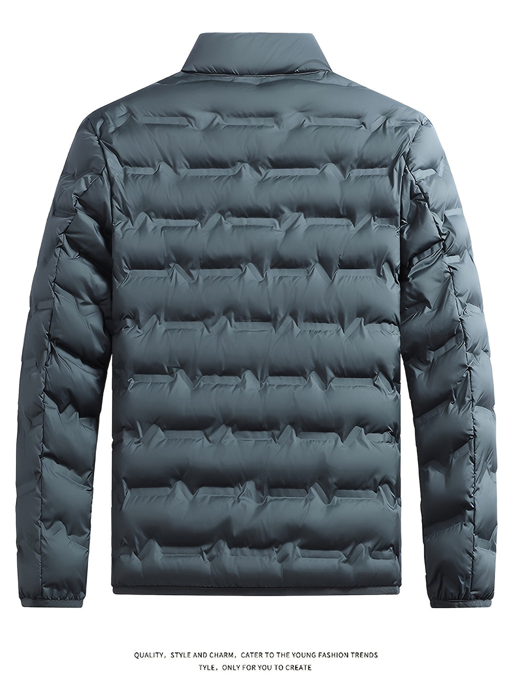 Veste matelassée pour homme, grandes tailles, à col montant