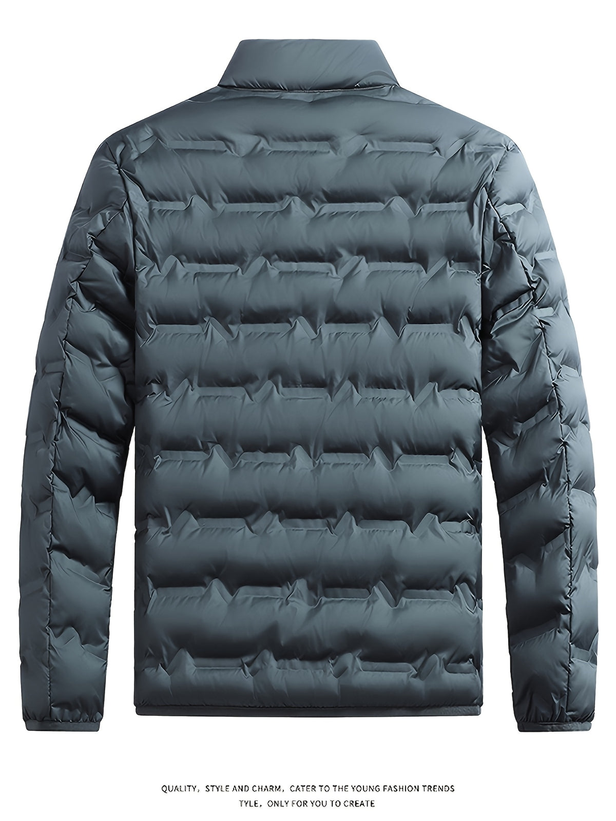 Veste matelassée pour homme, grandes tailles, à col montant