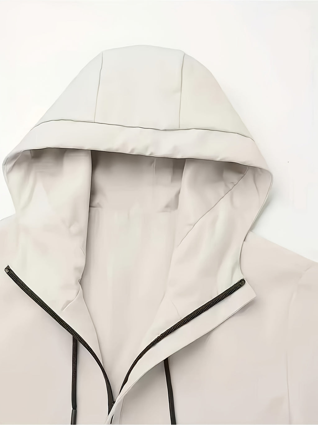 Veste pour homme, coupe-vent, à capuche, paon bleu