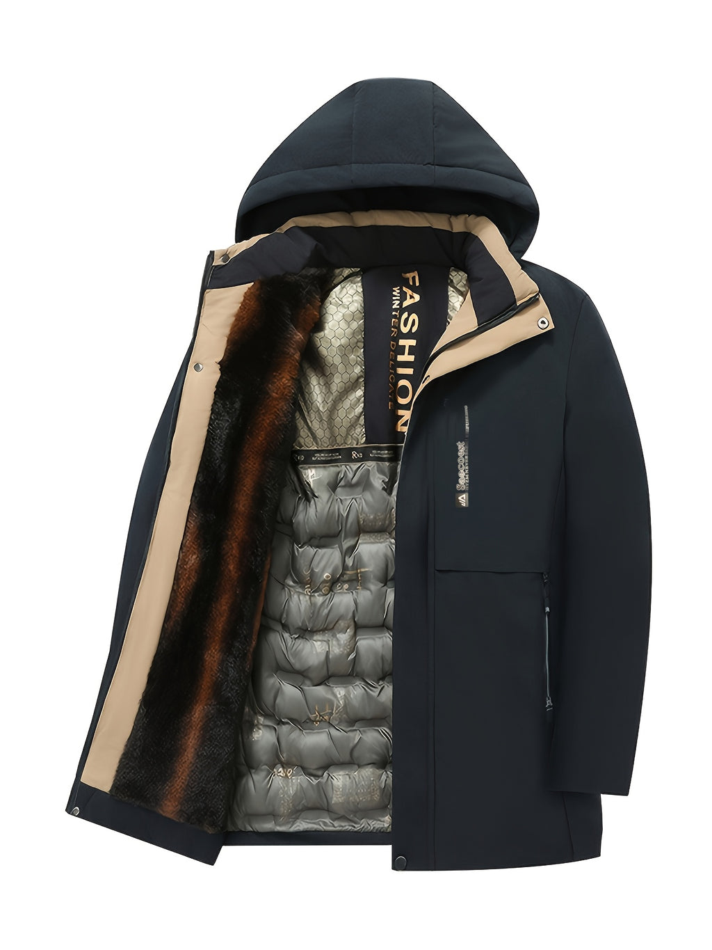 Veste pour homme, coupe-vent, à capuche, modele 5