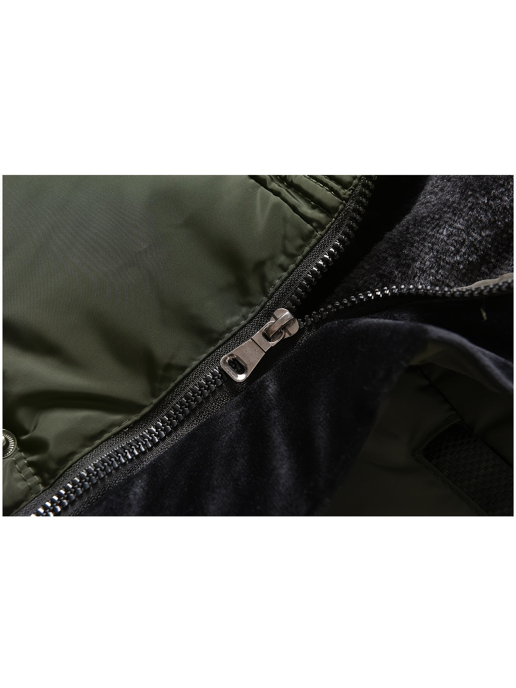 Parka matelassée pour homme, coupe-vent, à capuche, vert militaire