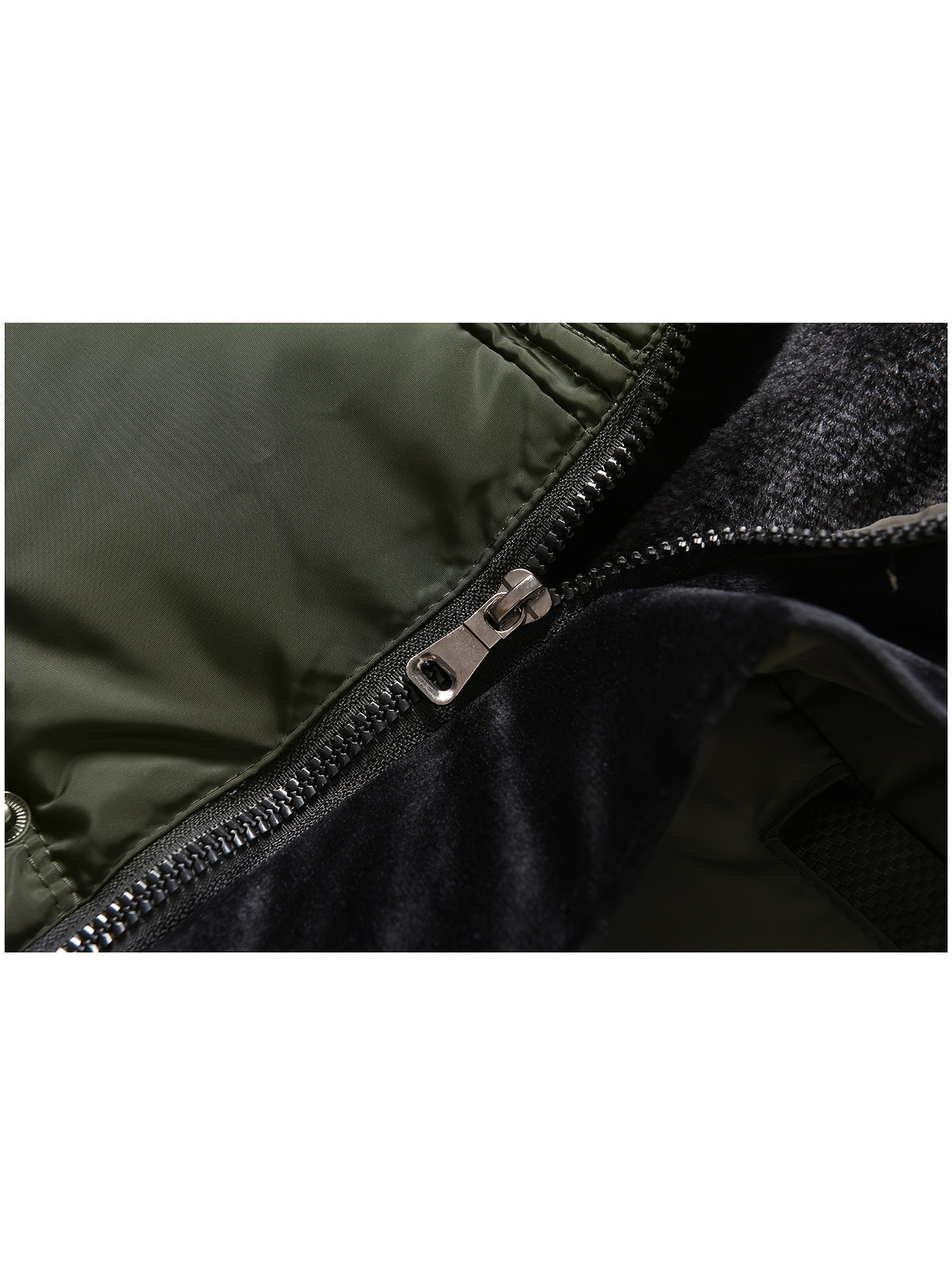 Parka matelassée pour homme, coupe-vent, à capuche, vert militaire