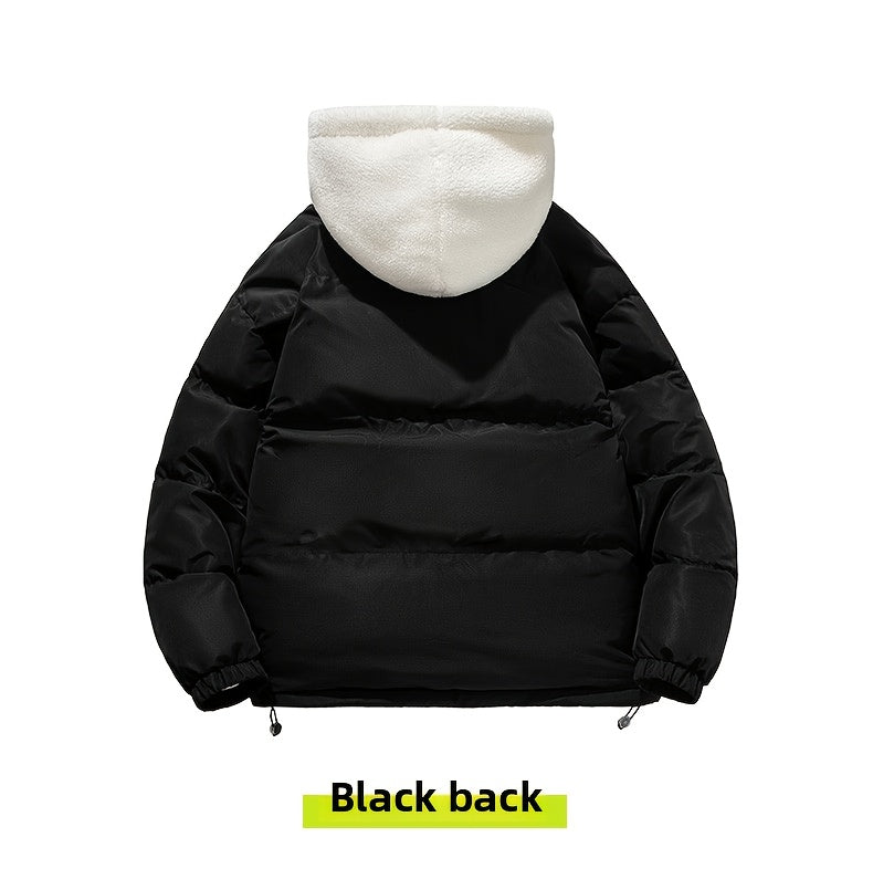 Veste matelassée pour homme, à capuche, rose