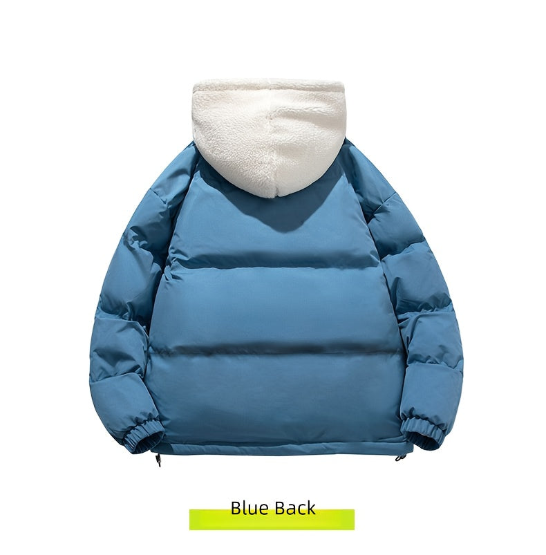 Veste matelassée pour homme, à capuche, rose