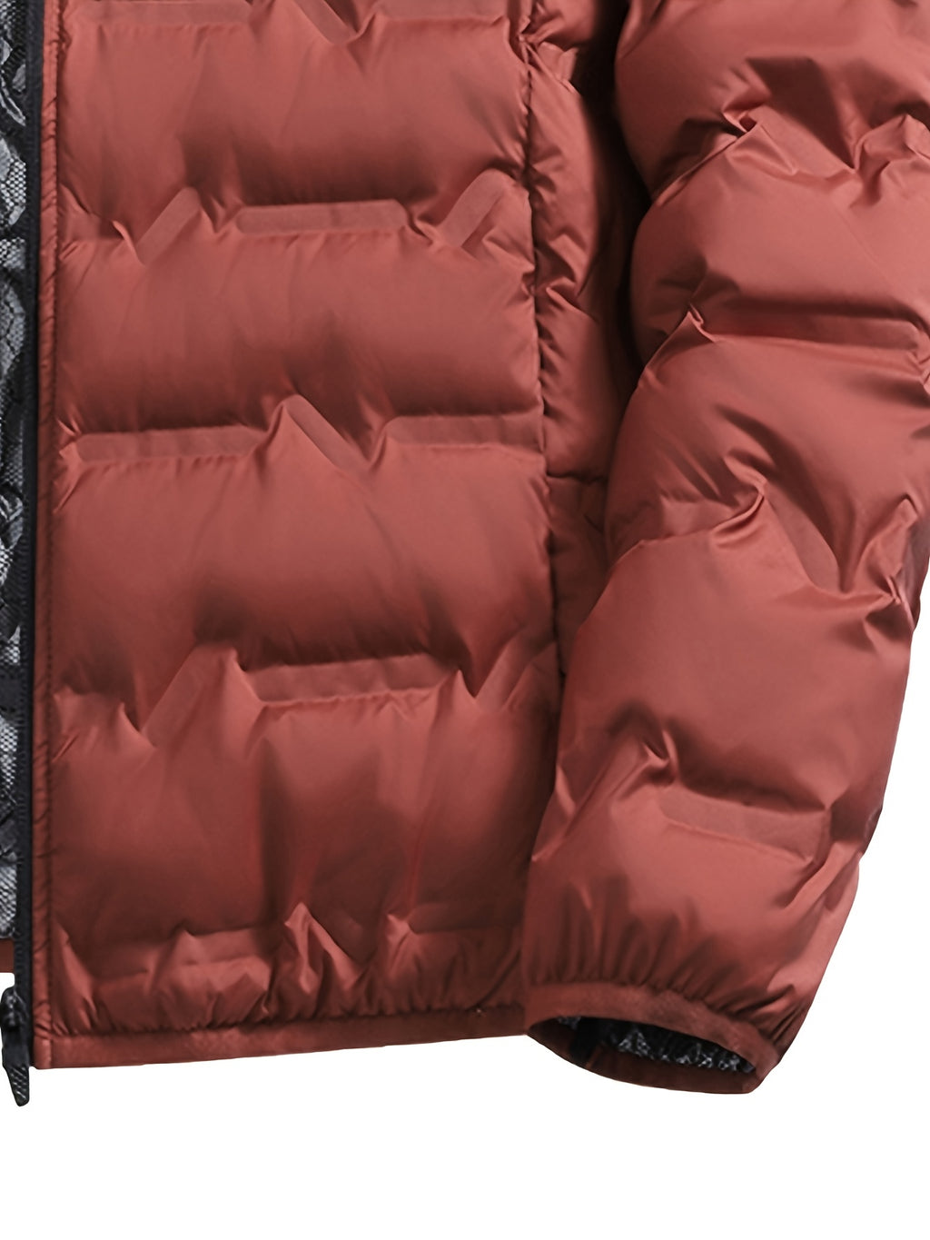 Veste matelassée pour homme, grandes tailles, à col montant