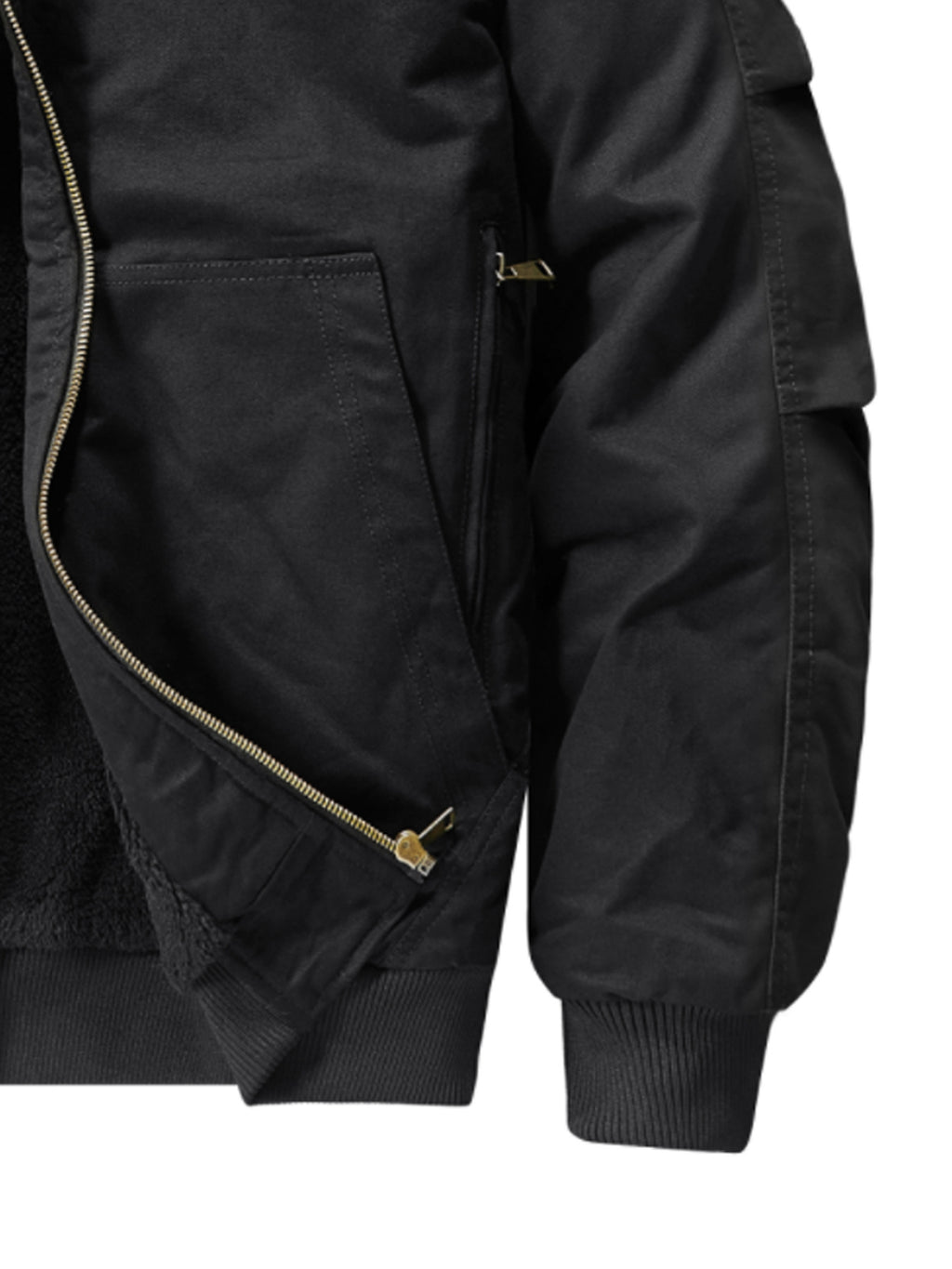 Blouson pour homme, polaire, à capuche