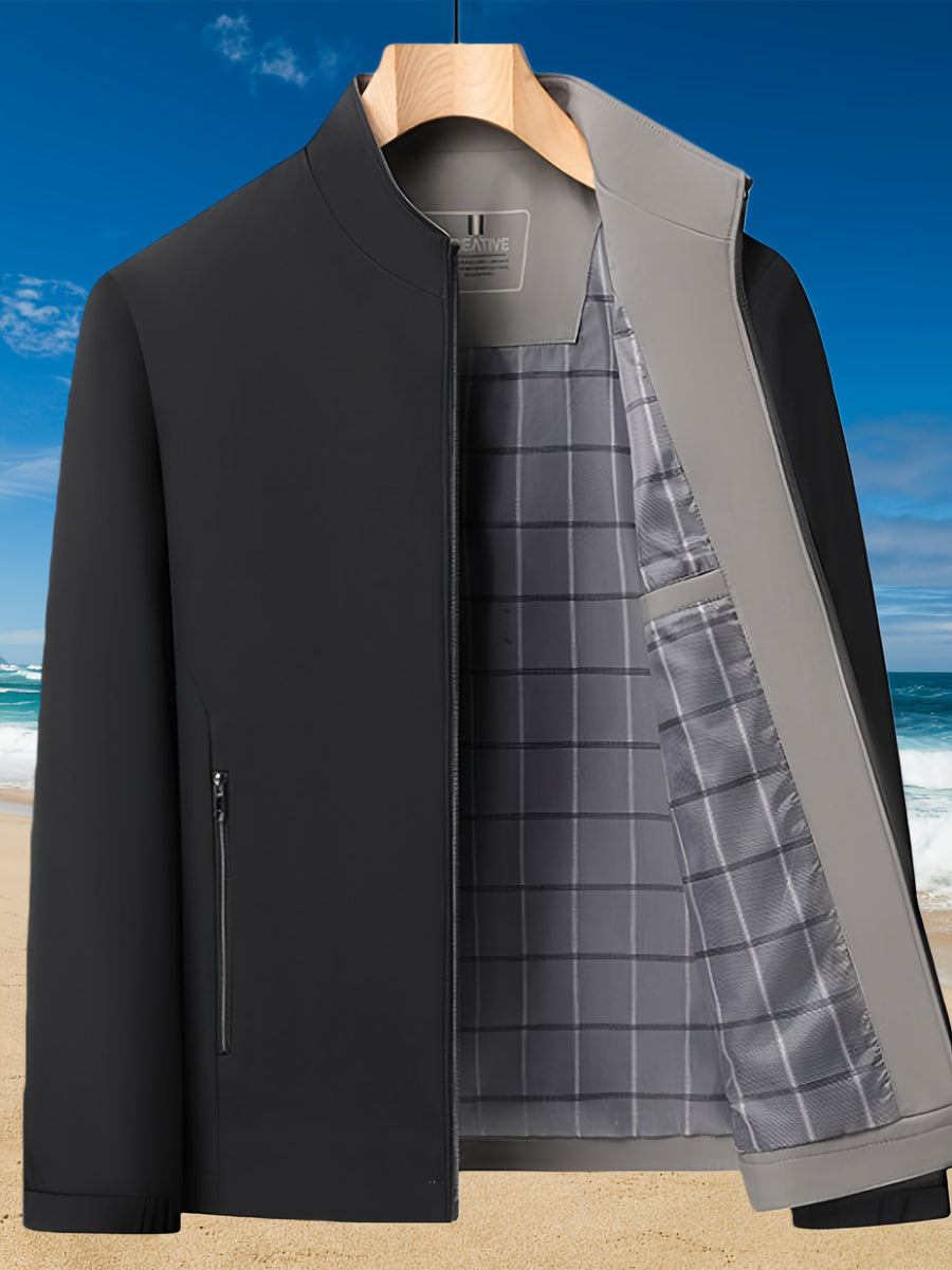 Veste, à col montant, jd1008 xing - 406 noir, photo 17