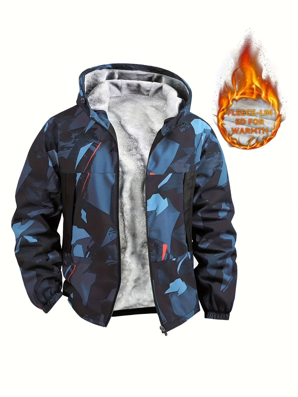 Veste pour homme, coupe-vent, à capuche, modele 7
