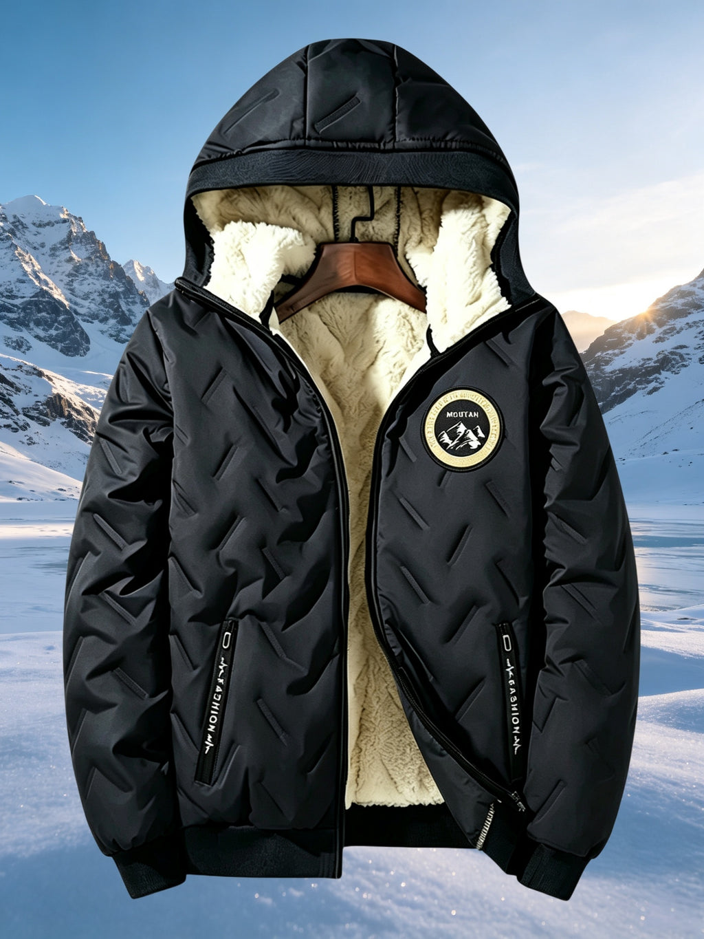 Veste pour homme, coupe-vent, à capuche, modele 2