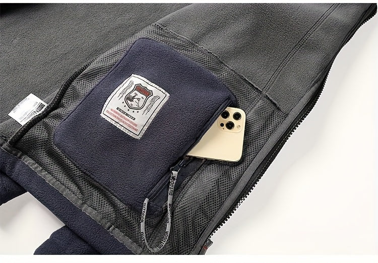 Veste pour homme, à col montant, il utilise