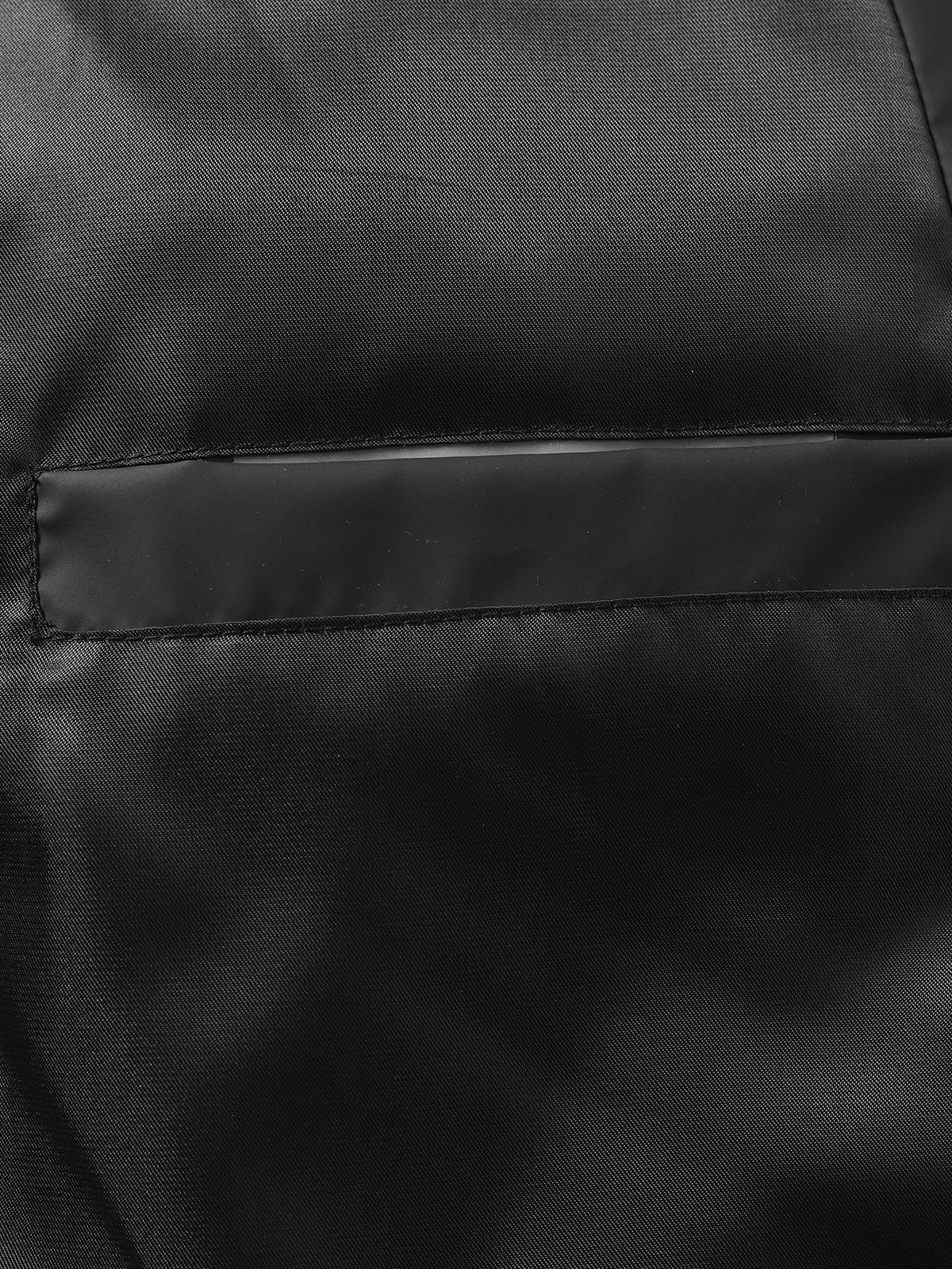 Veste matelassée pour homme, coupe-vent, à revers, noir