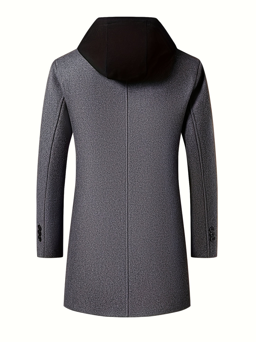 Pardessus en laine mi-long pour homme, 50 % laine, tweed
