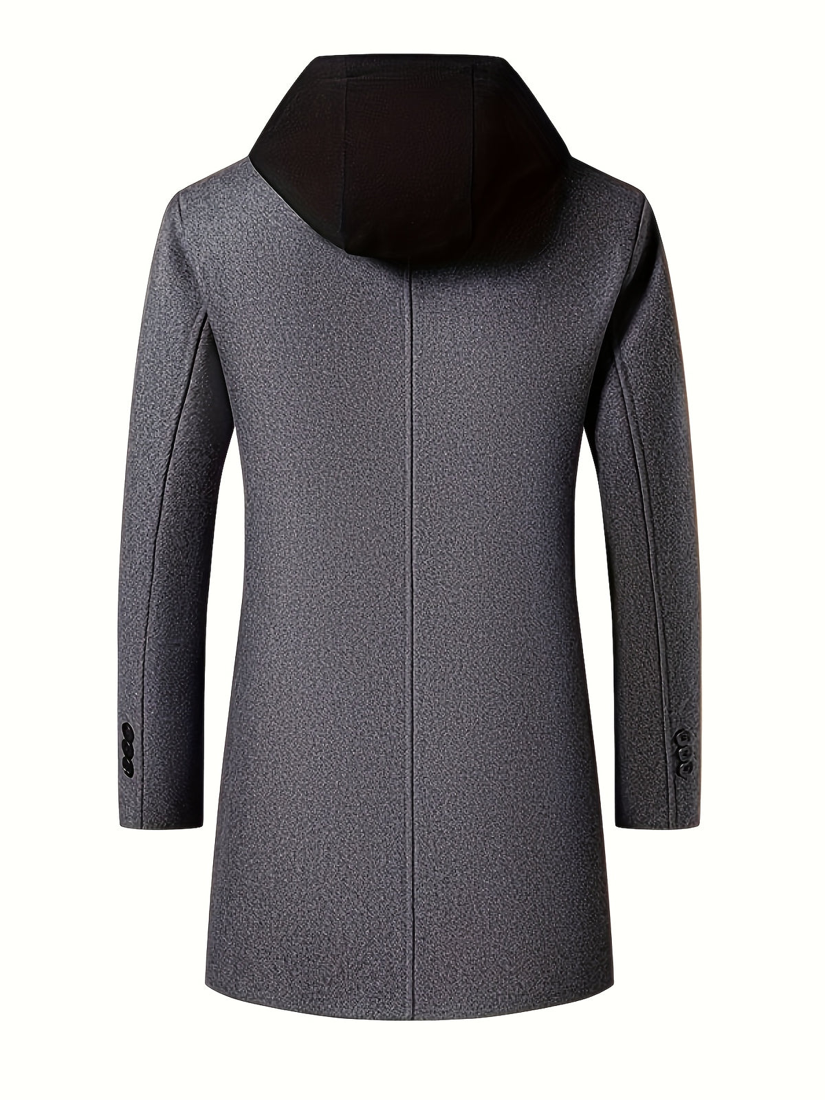 Pardessus en laine mi-long pour homme, 50 % laine, tweed