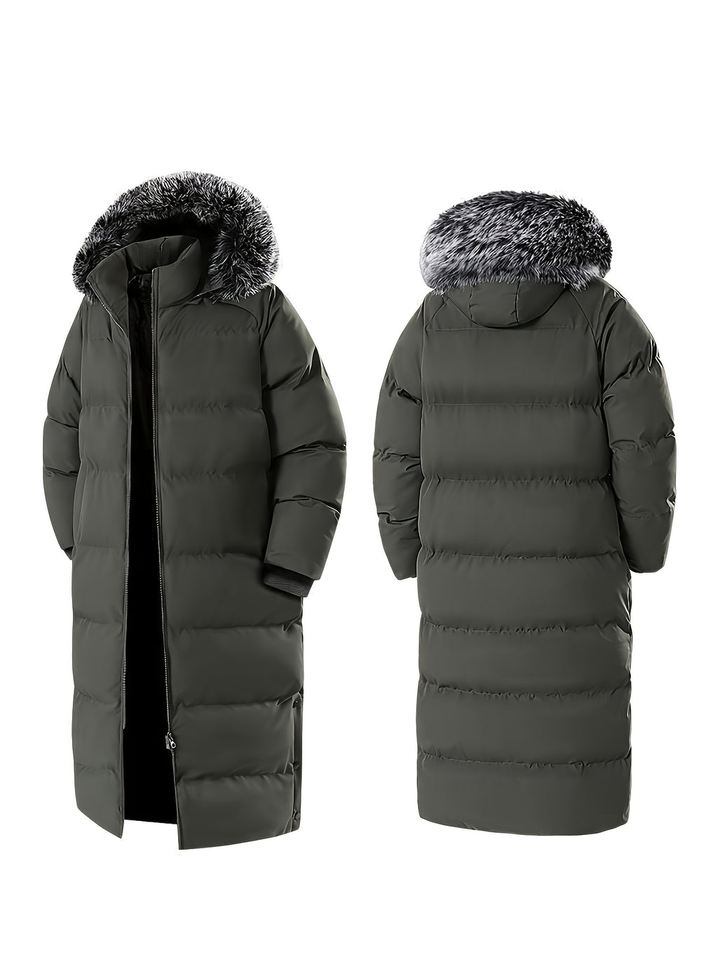 Manteau long, coupe-vent, à capuche, photo 14