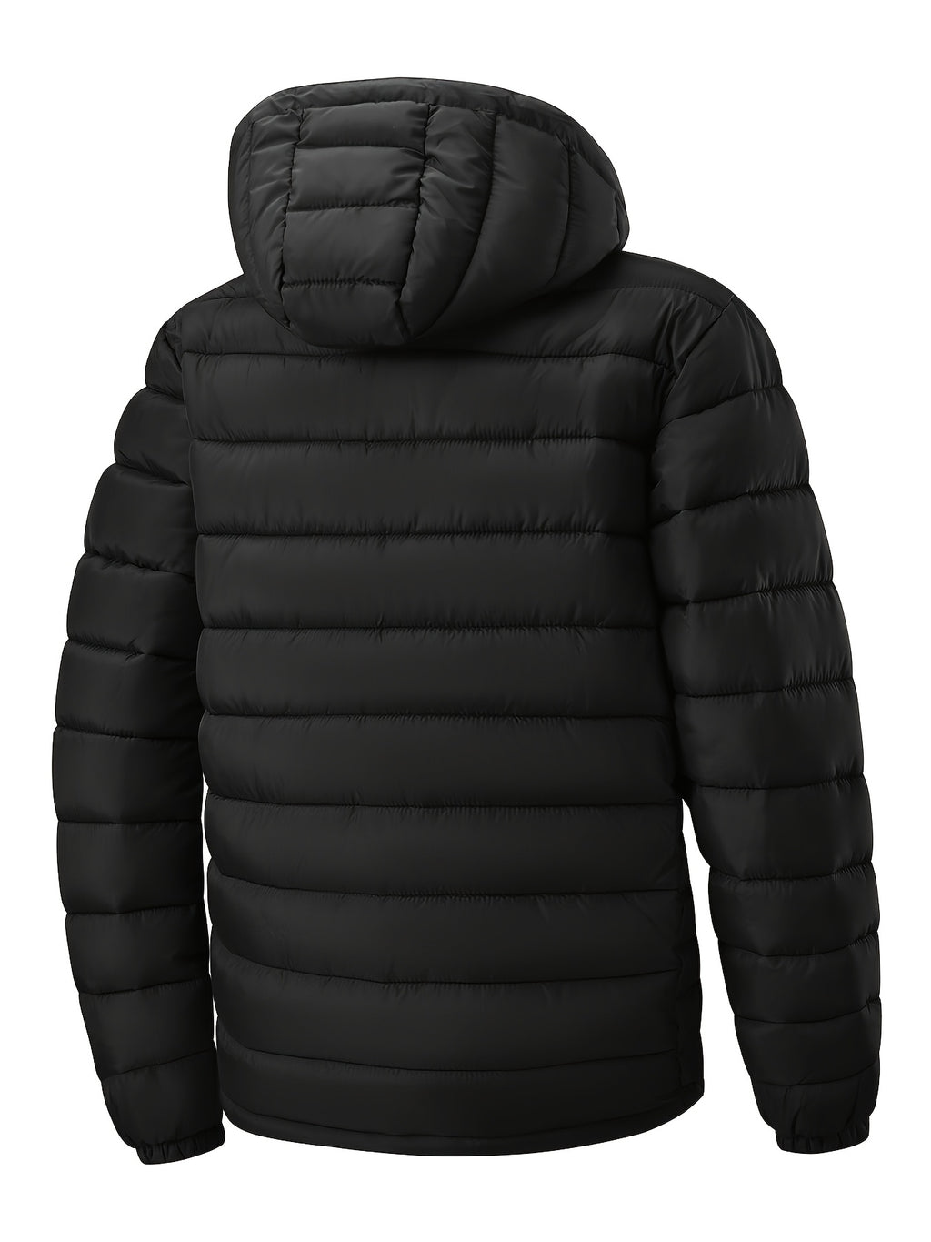 Manteau matelassé pour homme, coupe-vent, à capuche, bleu marine