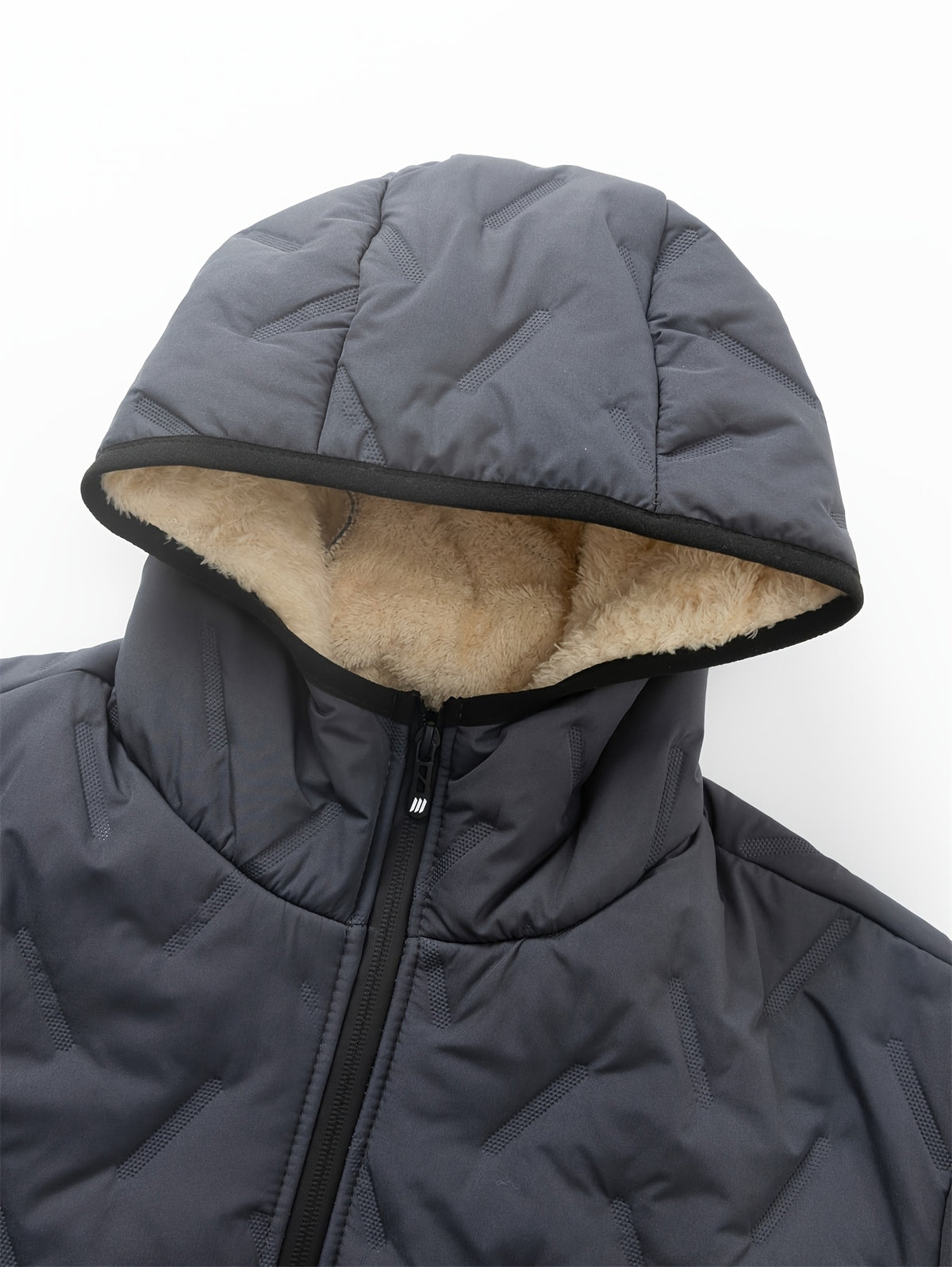 Manteau matelassé pour homme, coupe-vent, à capuche, bleu foncé