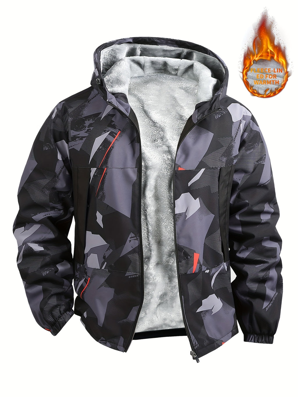 Veste pour homme, coupe-vent, à capuche, modele 7