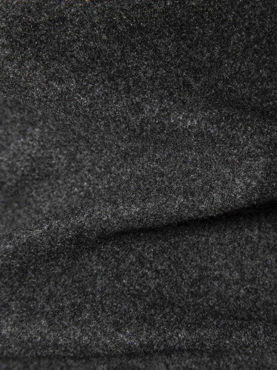 Manteau, tweed, à revers, gris foncé, détail du vêtement