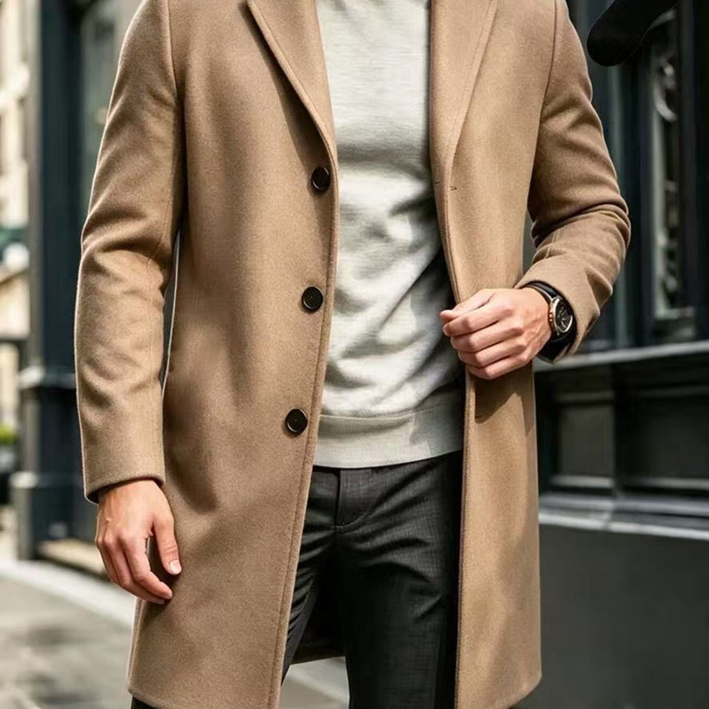 Trench, à revers, modele 12, coloris kaki, détail