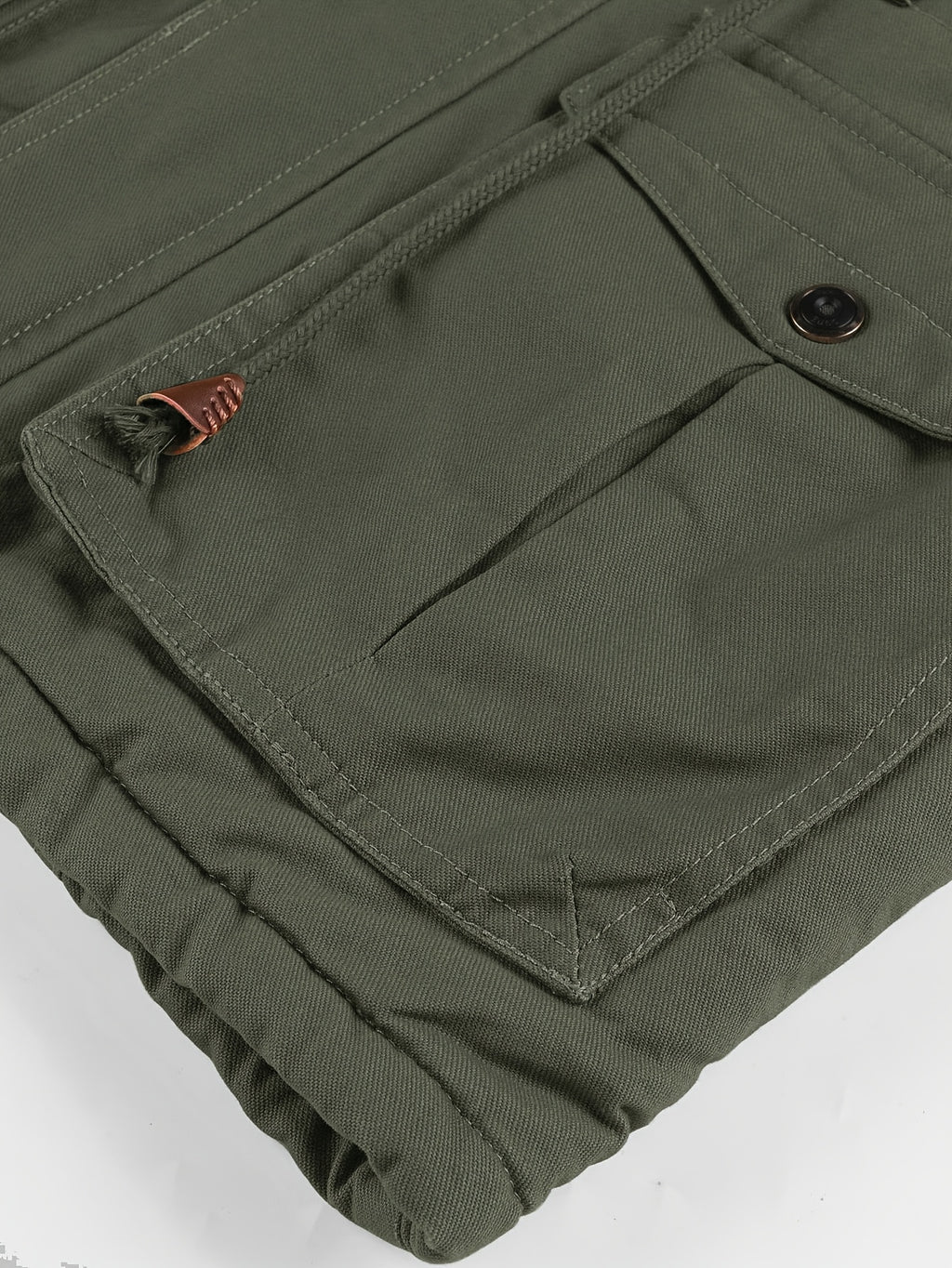 Veste mi-long pour homme, capuche amovible