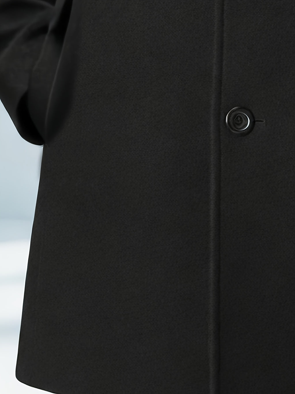 Manteau mi-long pour homme, à revers