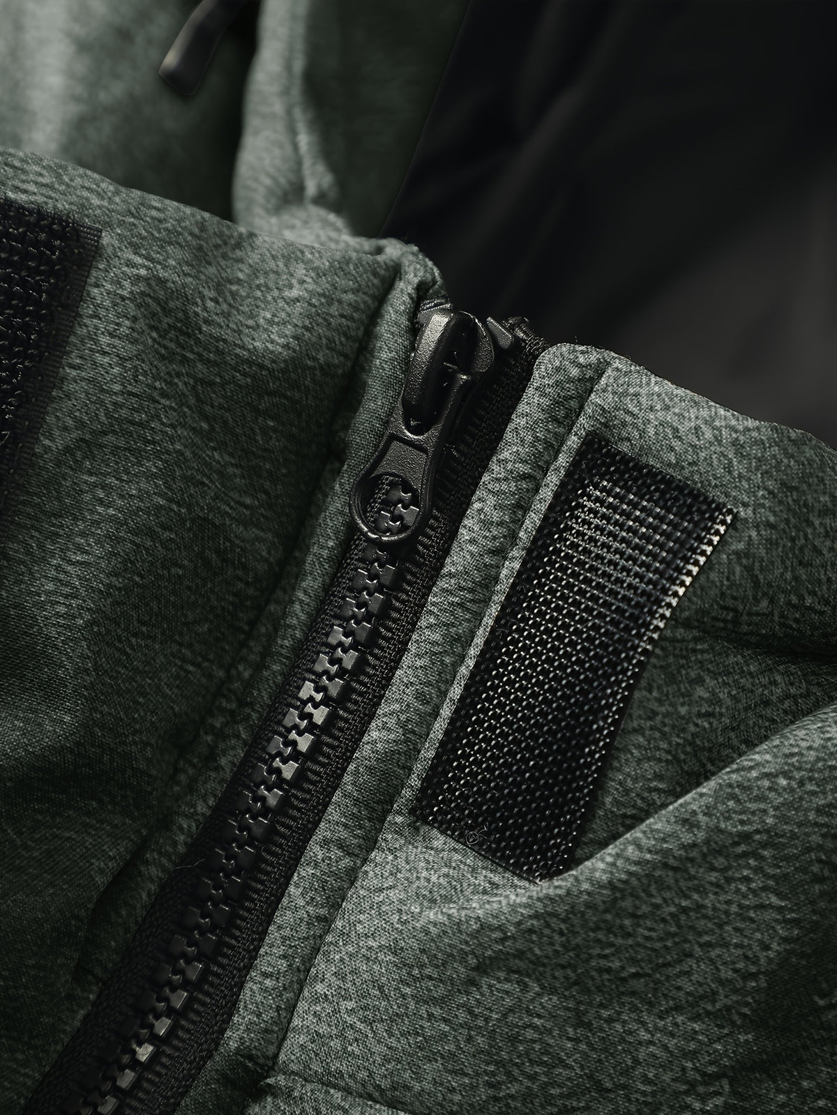 Veste pour homme, coupe-vent, à capuche, vert olive