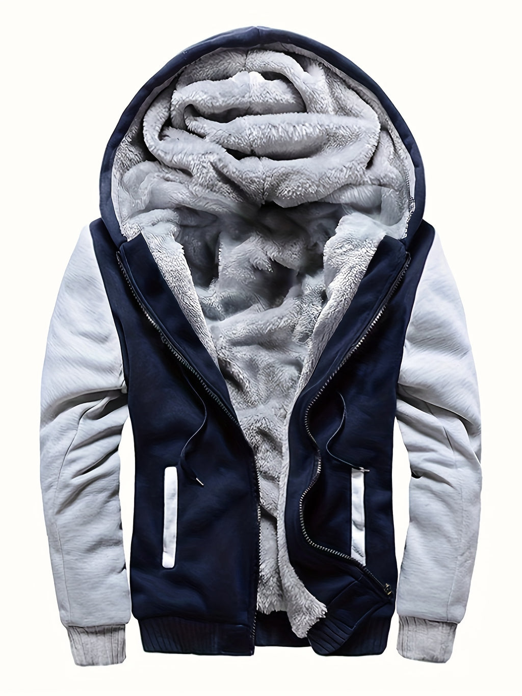 Veste, polaire, à capuche, graphite, photo 14
