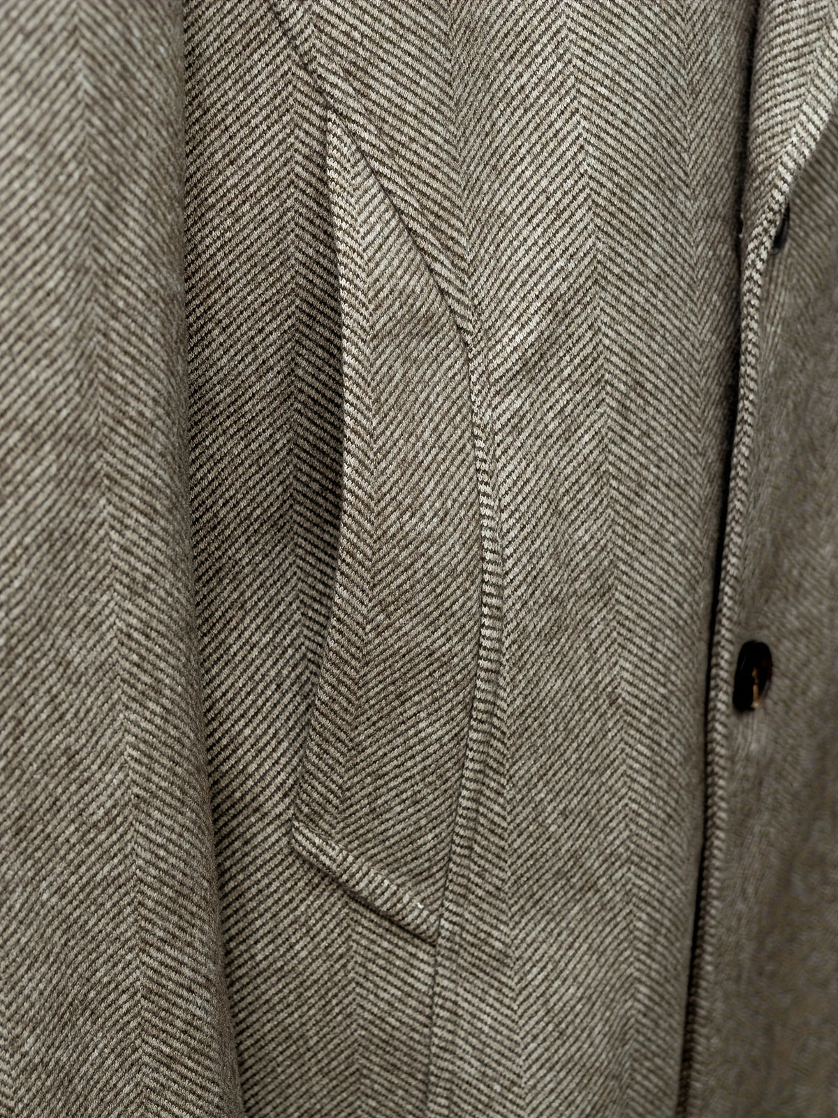 Manteau long pour homme, à revers, bleu