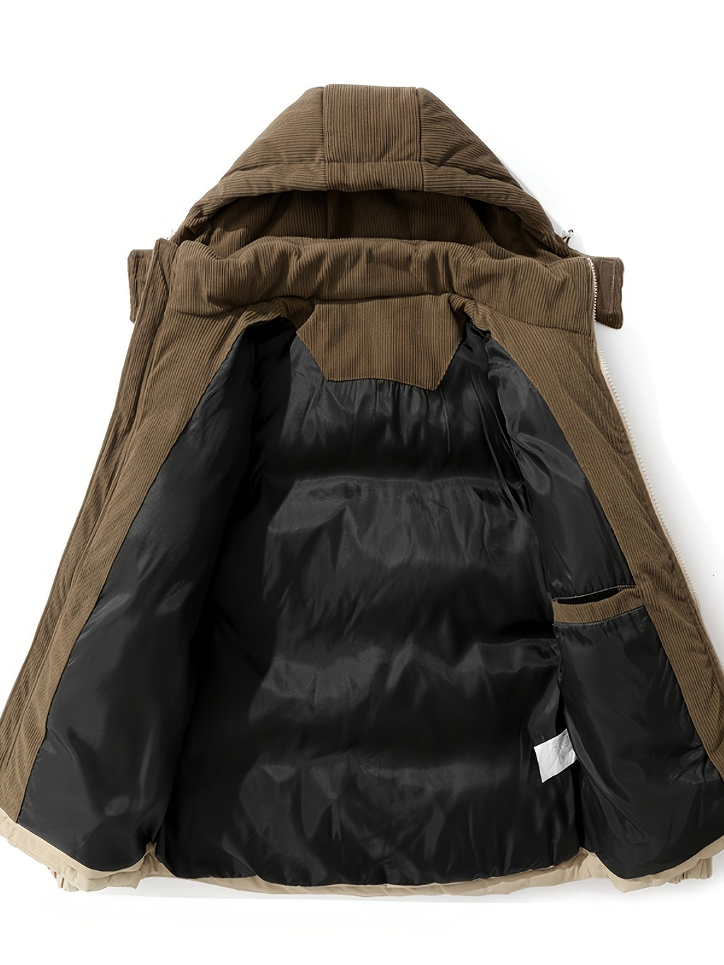 Veste pour homme, patchwork, à capuche