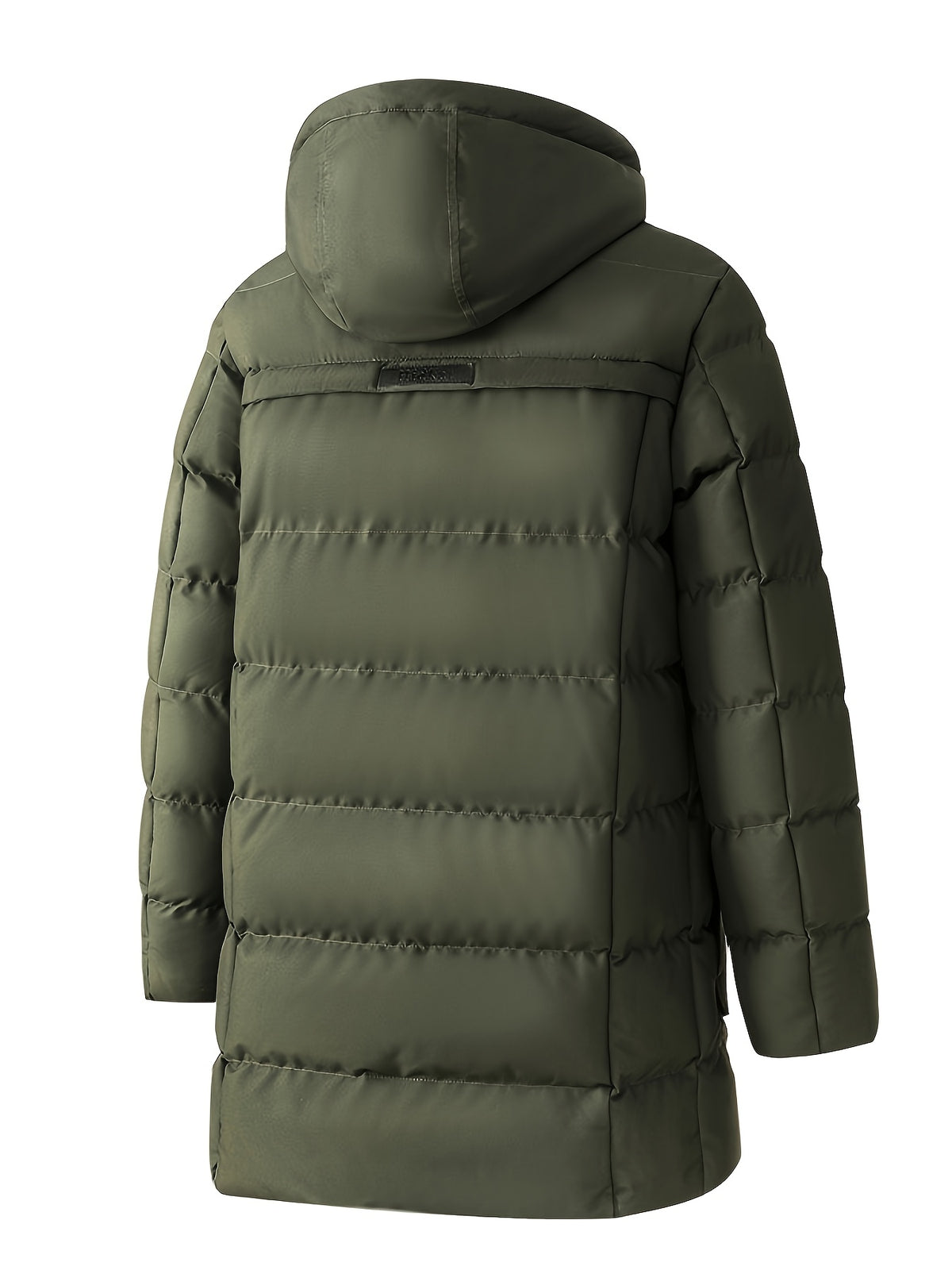 Veste long pour homme, grandes tailles, à capuche