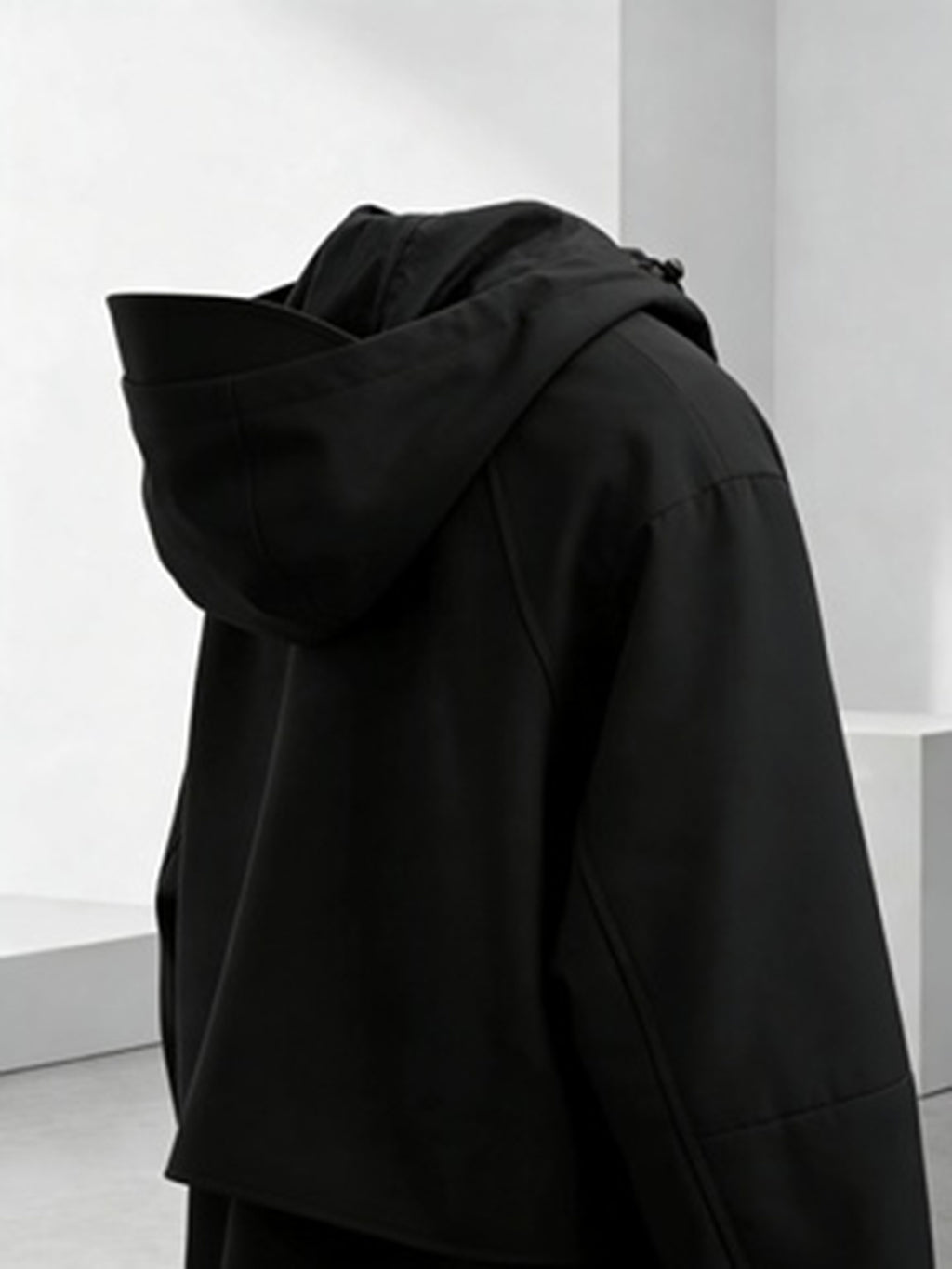 Veste pour homme, coupe-vent, à capuche, jaune