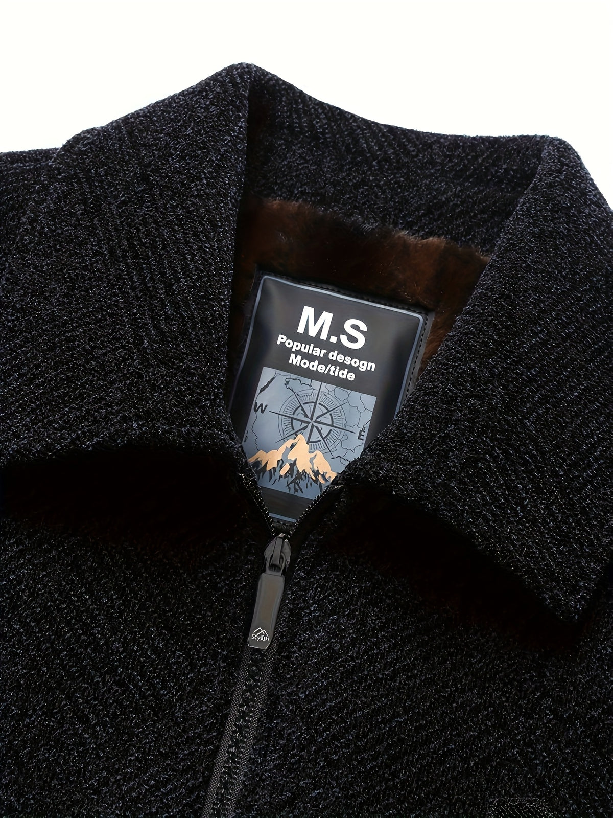 Veste pour homme, polaire, à revers
