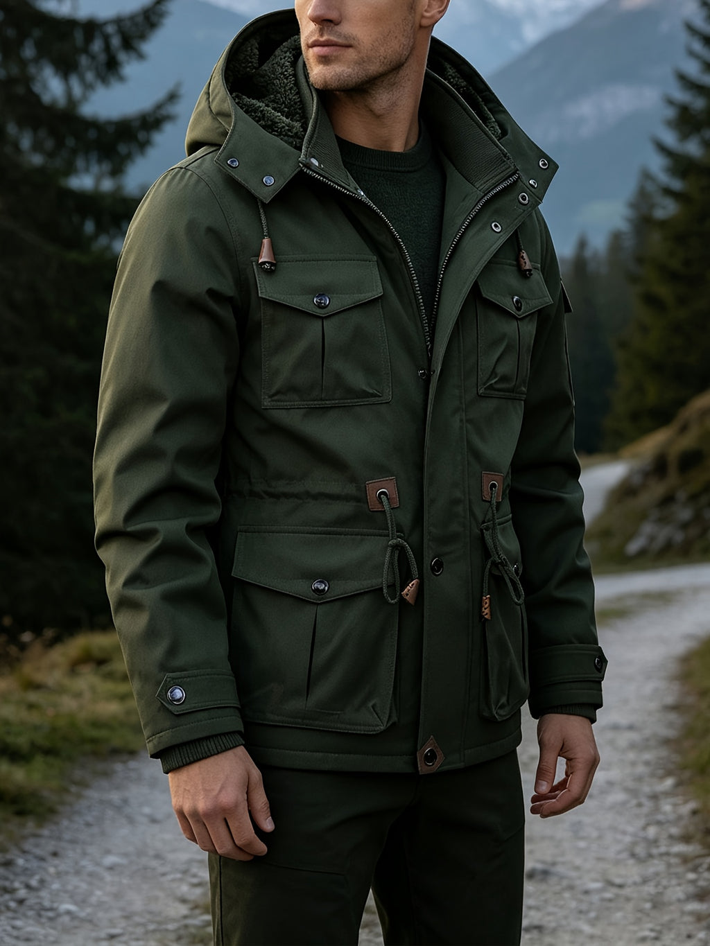 Veste pour homme, kaki