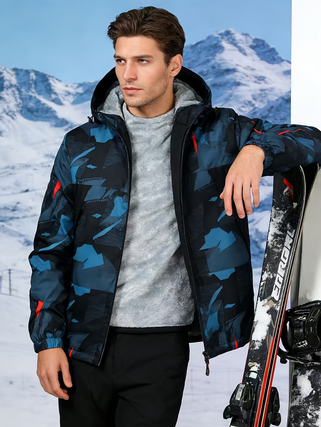 Veste pour homme, à capuche, modele 3