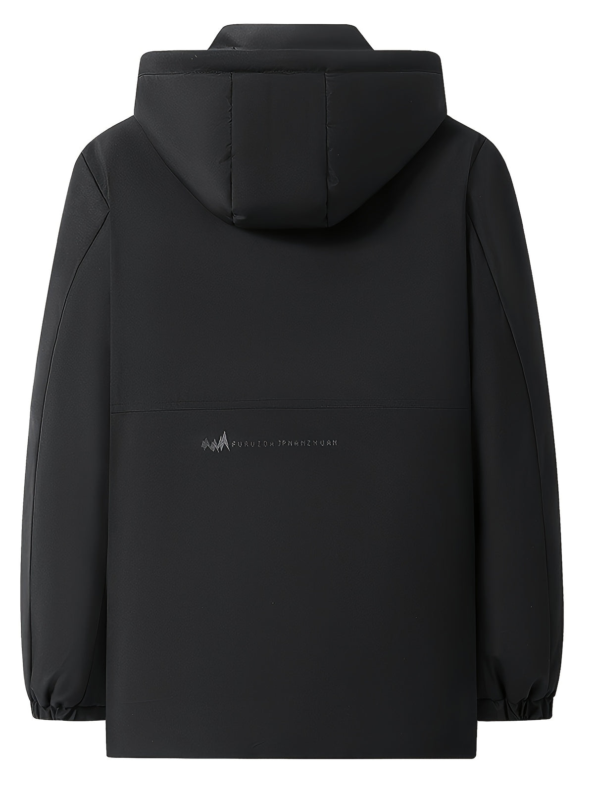 Manteau long pour homme, grandes tailles, à capuche