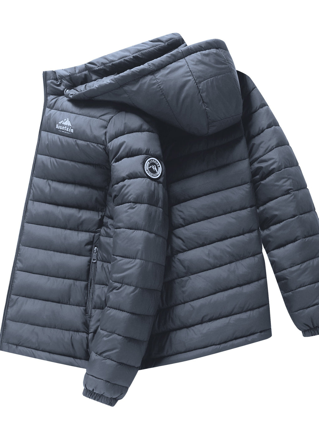 Veste matelassée pour homme, imperméable, à capuche